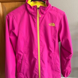 The North Face Yellow and Pink Jacket